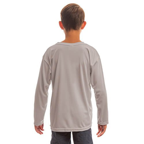 Młodzieżowa koszulka Solar z długim rękawem do sublimacji - Athletic Grey