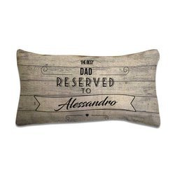 Dwukolorowa poszewka z płótna 50 x 25 cm do sublimacji - Dad