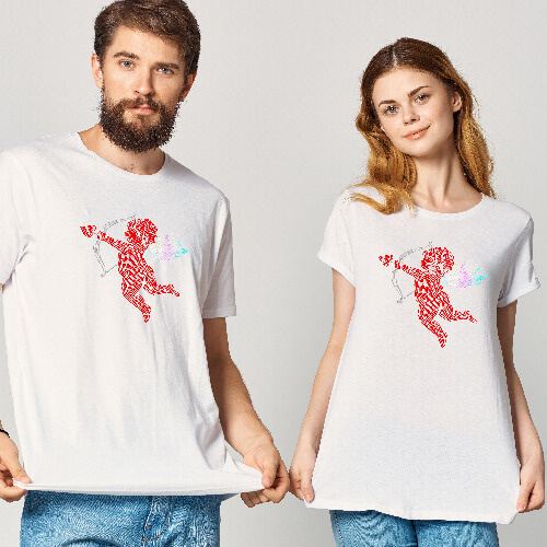 Duży arkusz z cyrkoniami do termotransferu - Amor