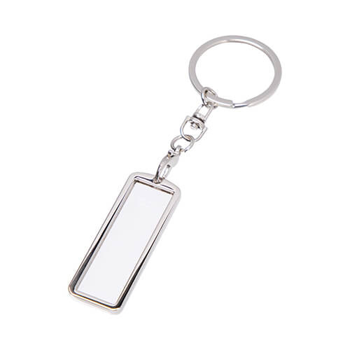 Brelok do kluczy - dwustronna ramka 2,2 x 5,4 cm - prostokąt do sublimacji