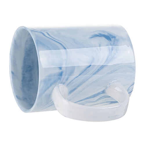 Kubek 330 ml do sublimacji - niebieski marmur