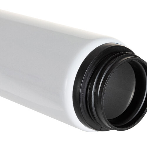 Butelka 750 ml na wodę z klapką do sublimacji - biała