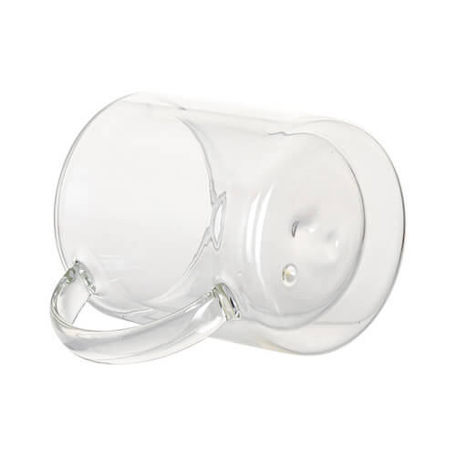 Kubek szklany 330 ml z podwójnymi ściankami do sublimacji