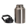 Butelka podróżna ze stali nierdzewnej 2000 ml z uchwytem do sublimacji - srebrna