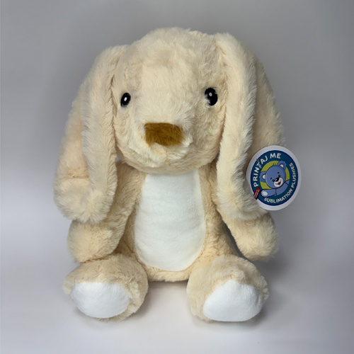 Królik 25 cm do nadruku sublimacyjnego - jasny beż