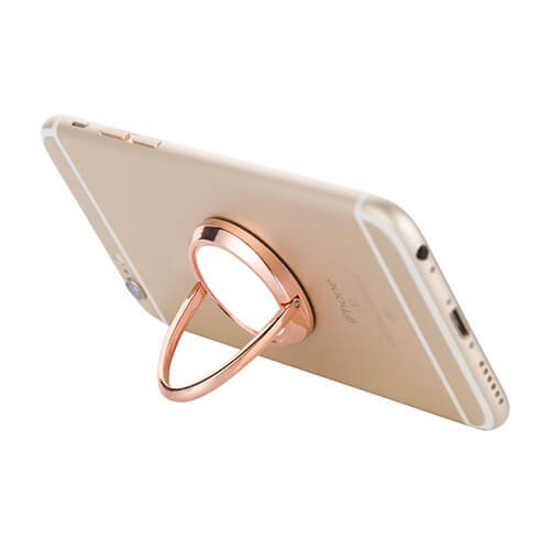 Obrotowy uchwyt na palec do smartphona - czerwone złoto