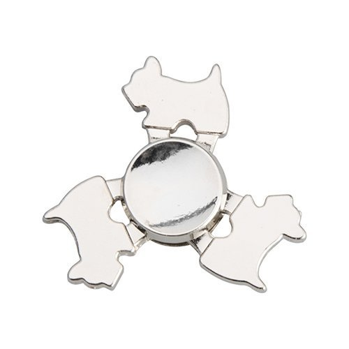 Spinner metalowy do sublimacji - Dog - różowy