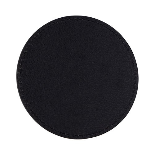 Skórzana okrągła podkładka pod kubek do sublimacji - zielona