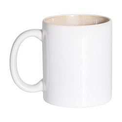 Kubek 330 ml ze szkliwionym wnętrzem do sublimacji - szary