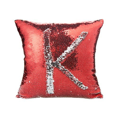 Poszewka 40 x 40 cm z cekinami do sublimacji - czerwona