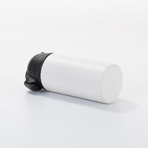 Bidon dla dzieci 360 ml ze stali nierdzewnej do sublimacji - biały matowy