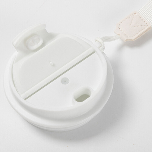 Kubek 600 ml z podwójnymi ściankami i pokrywka z uchwytem do sublimacji - biały