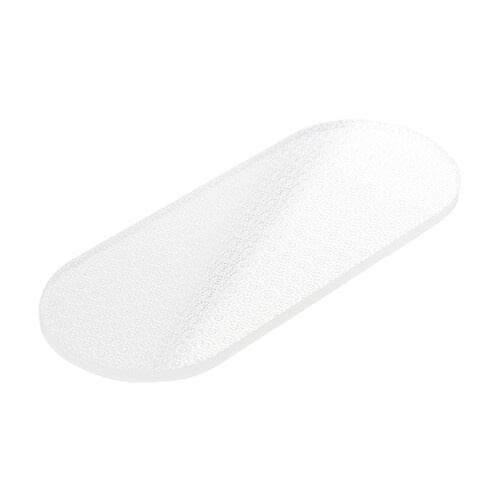 Szklany pilnik do stóp do sublimacji - prostokąt z zaokrąglonymi rogami