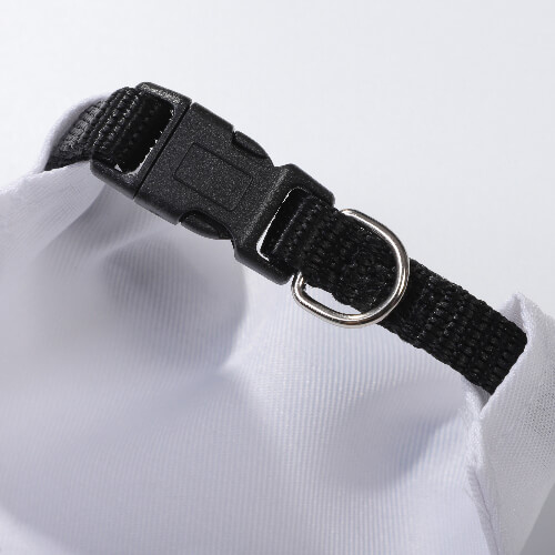 Czarna obroża z bandaną dla zwierząt do sublimacji