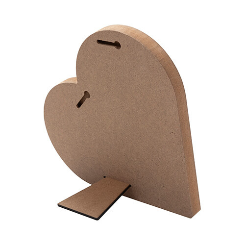 Ramka na zdjęcie - serce z MDF-u do sublimacji - 20,3 x 20,3 cm