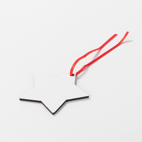 Dwustronna zawieszka z MDF-u do sublimacji - gwiazda