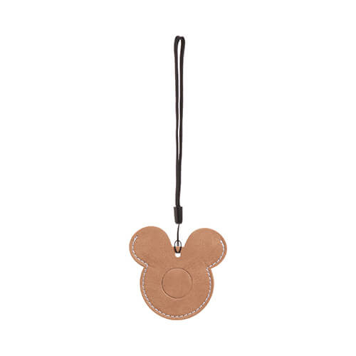 Zawieszka Mickey Mouse / etui na AirTag do sublimacji - brązowa