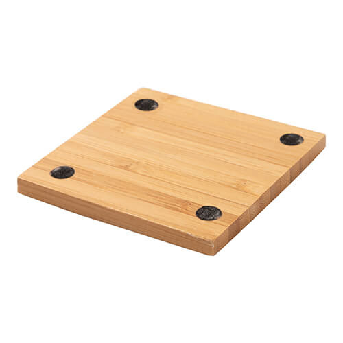 Bambusowa podkładka do sublimacji - 9,7 x 9,7 cm