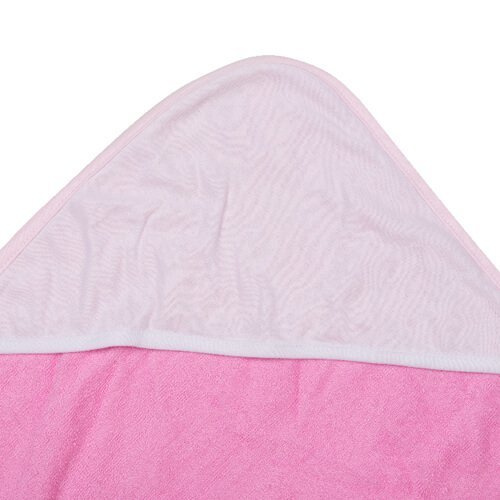 Ręcznik dla dzieci z kapturem do sublimacji - różowy