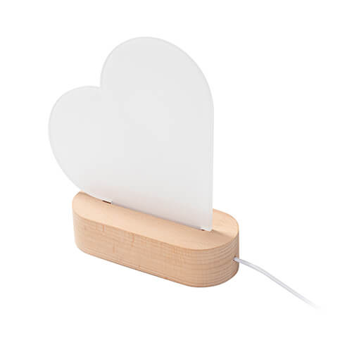 Akrylowa ramka do sublimacji - serce 15 x 15 x 0,5 cm