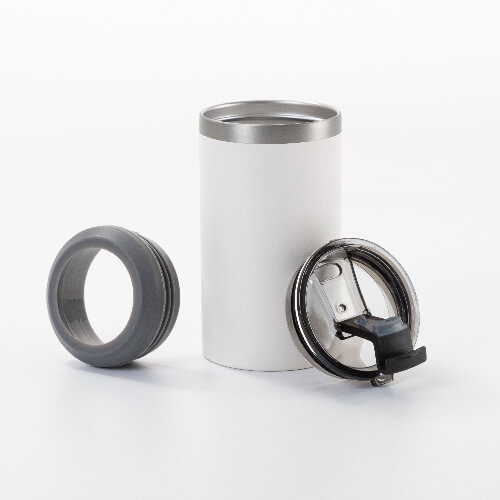 Kubek 350 ml ze stali nierdzewnej do sublimacji - biały matowy