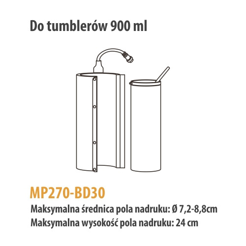 Grzałka do tumblerów 900 ml do prasy Elite Pro / Pro Max