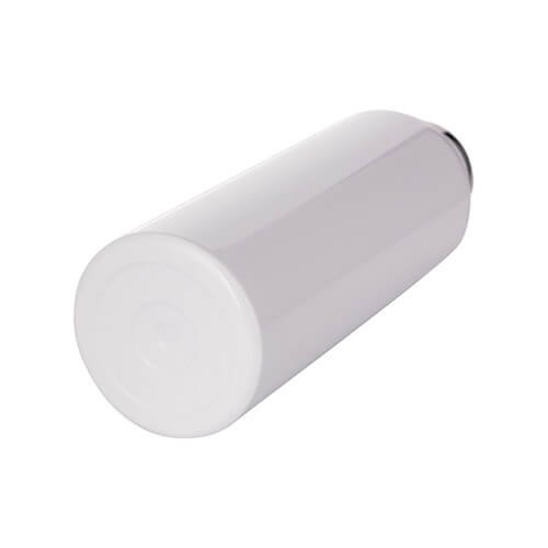 Termos ze stali nierdzewnej 750 ml z zakrętką z bambusem do sublimacji - biały