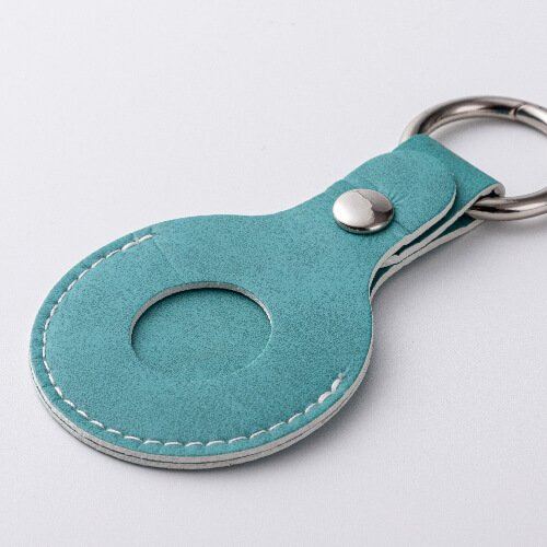 Brelok skórzany / etui na AirTag do sublimacji - zielony