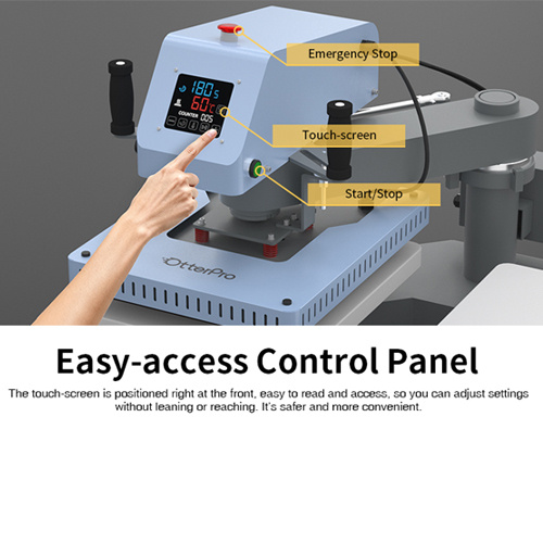 Dwustanowiskowa prasa płaska OtterPro Air Press Swing Dual 40 x 50 cm
