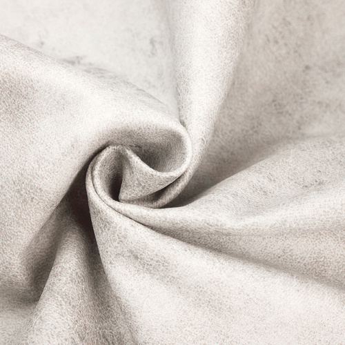 Zestaw 4 skórzanych poszewek 40 x 40 cm do nadruku - jasnoszara