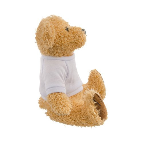 Miś pluszowy 18 cm z koszulką do nadruku sublimacyjnego - jasnobrązowy