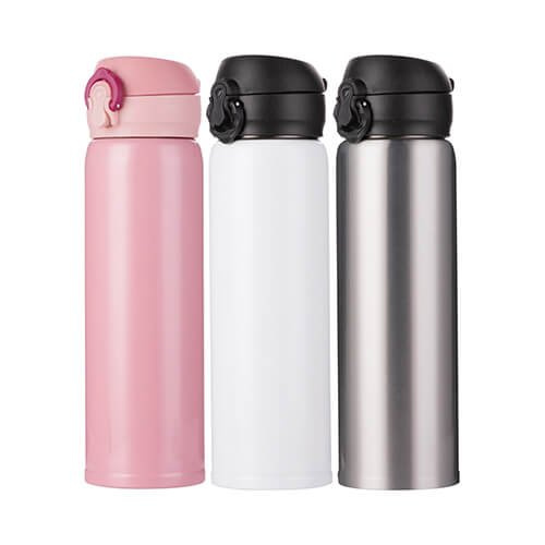 Termos ze stali nierdzewnej 500 ml do sublimacji - różowy