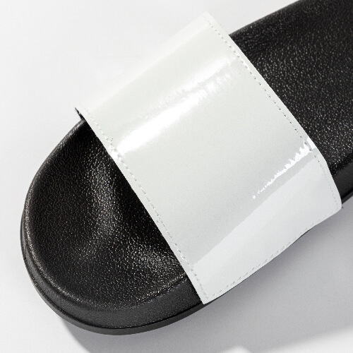 Klapki dla dorosłych do sublimacji - czarna podeszwa