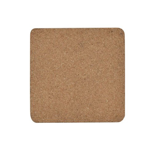 Podkładka pod kubek kwadratowa, aluminium i korek Sublimacja Termotransfer