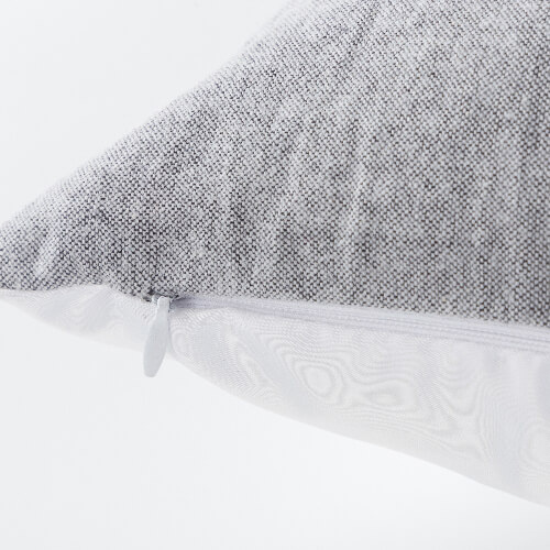 Dwukolorowa poszewka na poduszkę 40 x 40 cm do sublimacji - szara