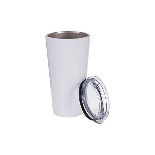 Tumbler termiczny 480 ml ze stali nierdzewnej do sublimacji - biały