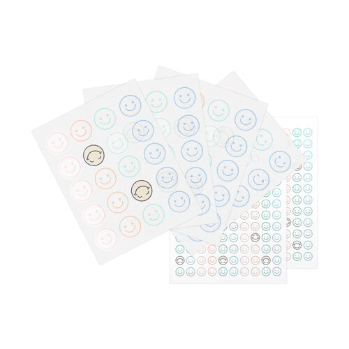 Zestaw arkuszy z cyrkoniami do termotransferu - Uśmiech
