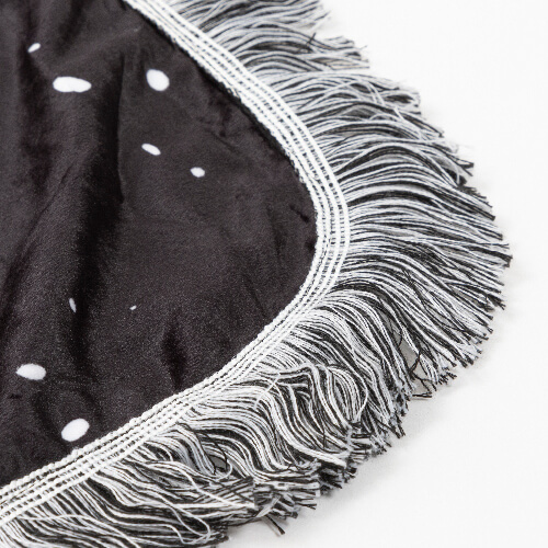 Pluszowy koc Bleached Starry Black Heart do sublimacji