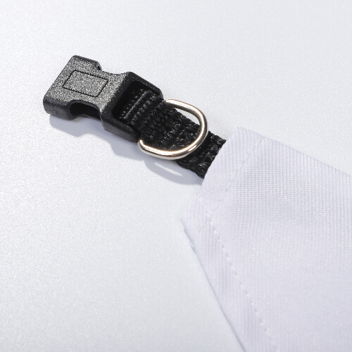 Czarna obroża z bandaną dla zwierząt do sublimacji