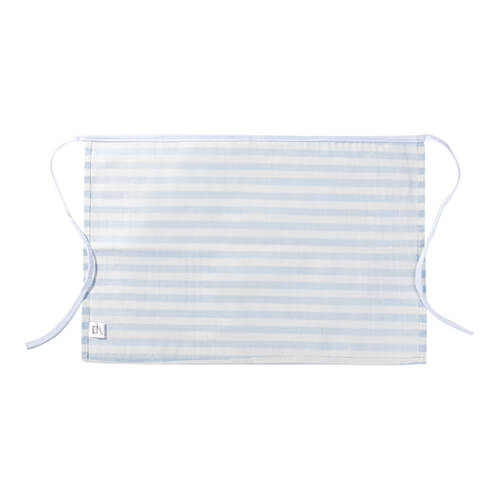 Płócienna zapaska do sublimacji - kremowa w błękitne paski