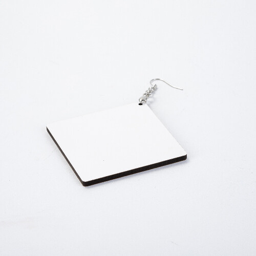 Kolczyki z MDF-u do sublimacji - duży kwadrat