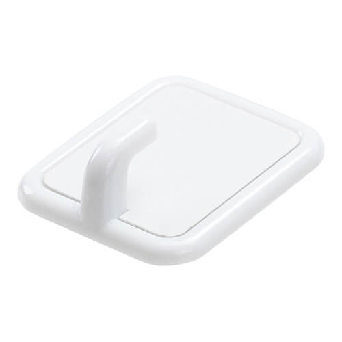 Mały wieszak plastikowy do sublimacji - biały prostokąt