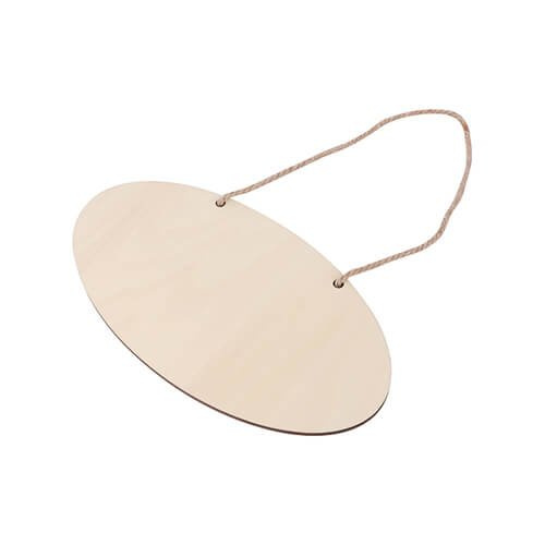 Ramka - owalna zawieszka na drzwi ze sklejki do sublimacji