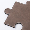 Skórzana podkładka pod kubek w kształcie puzzla do sublimacji - szara