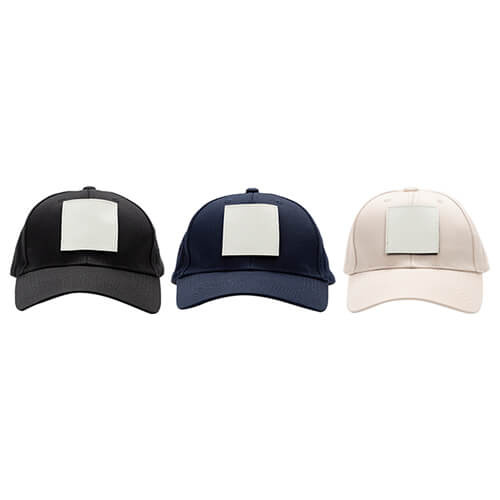 Kwadratowa, skórzana naszywka z rzepem do sublimacji