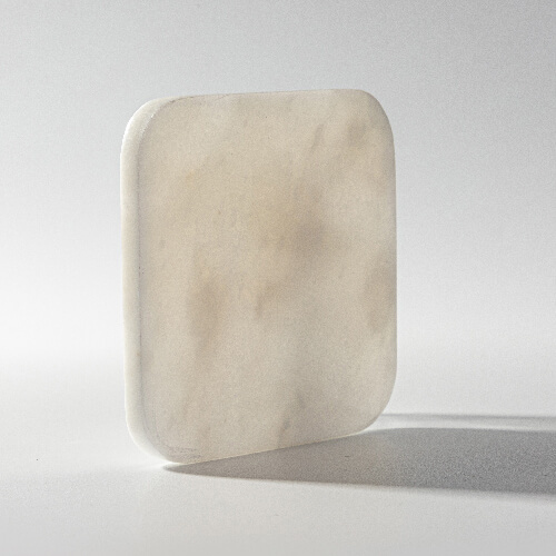 Podkładka pod kubek 10 x 10 cm z białego marmuru i korka do sublimacji - kwadrat