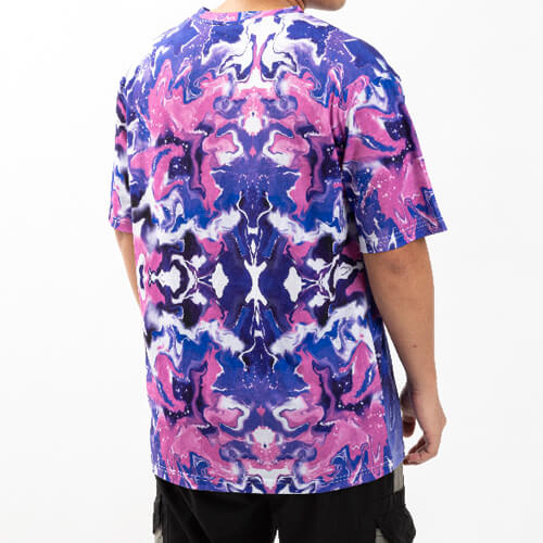 Koszulka Cotton-Like Bleached Bloom Blue do sublimacji