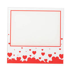 Szklana ramka do sublimacji - 20 x 20 cm - Red Love