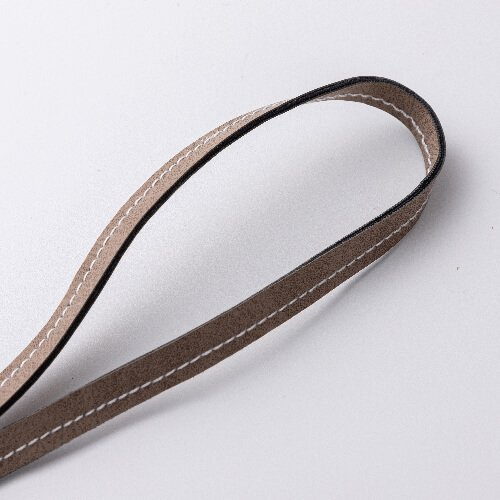 Skórzana zawieszka z paskiem na bagaż / etui na AirTag do sublimacji - szara