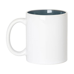 Kubek 330 ml ze szkliwionym wnętrzem do sublimacji - niebieski